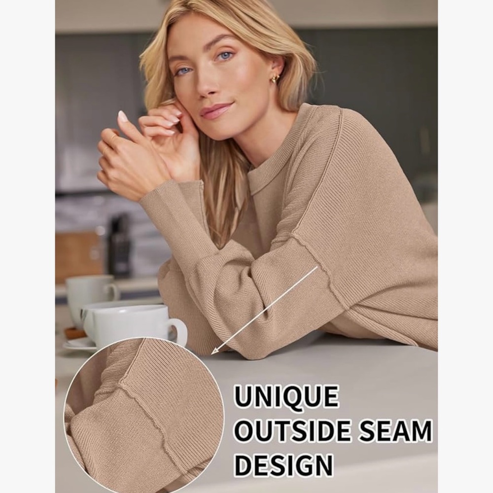 Oversized Ribbed Knit Sweater - Picture 4 of 6